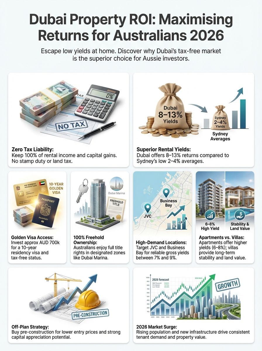 Dubai Property ROI For Australians: How To Maximise Returns In 2026 Dubai Property ROI For Australians: How To Maximise Returns In 2026