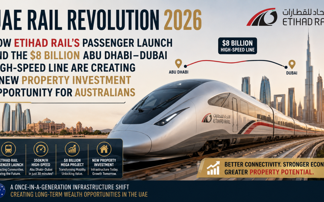 UAE Rail Revolution 2026: How Etihad Rail’s Passenger Launch and the $8 Billion Abu Dhabi–Dubai High-Speed Line Are Creating a New Property Investment Opportunity for Australians